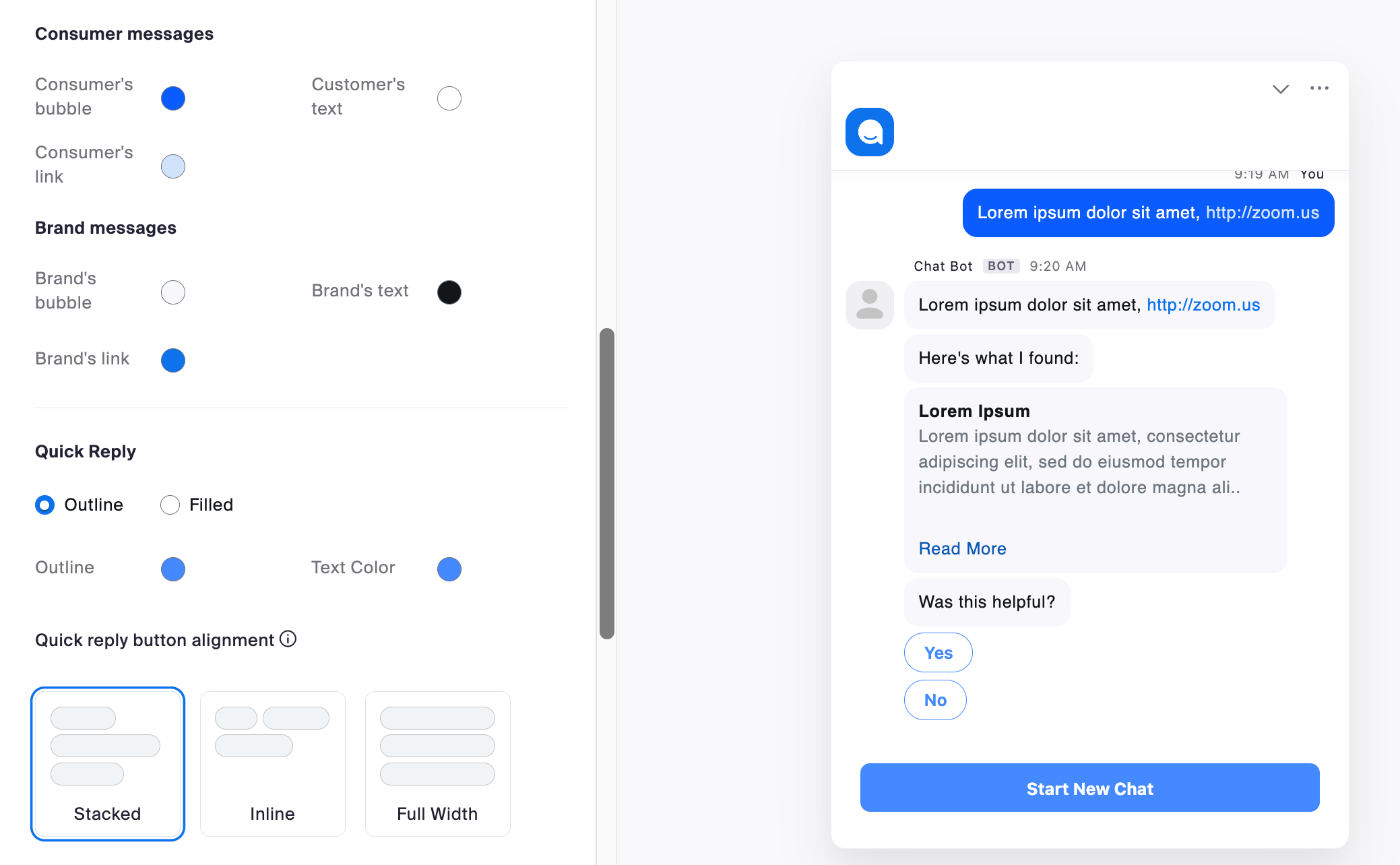 Image of the template for formatting your engagement window.